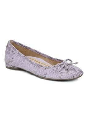 Vionic 'Callisto' Women's 8 Ballet Flat Orthotic Comfort Shoe Purple Snakeskin